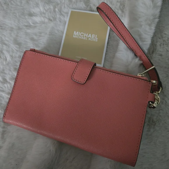 Michael Kors Coral Wristlet - Picture 2 of 5